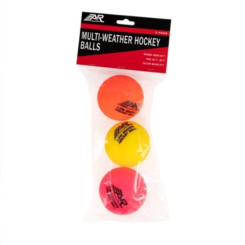 A&R Multi Weather Hockey Balls - 3 Pack - Pucks & Balls