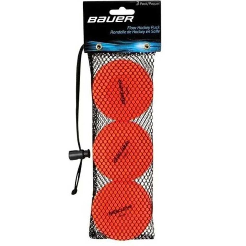 Bauer Floor Hockey Puck - 3 Pack - Pucks & Balls