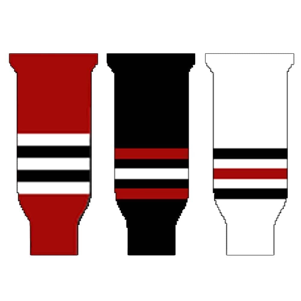 Knitted Ice Hockey Socks - Chicago Blackhawks - Socks