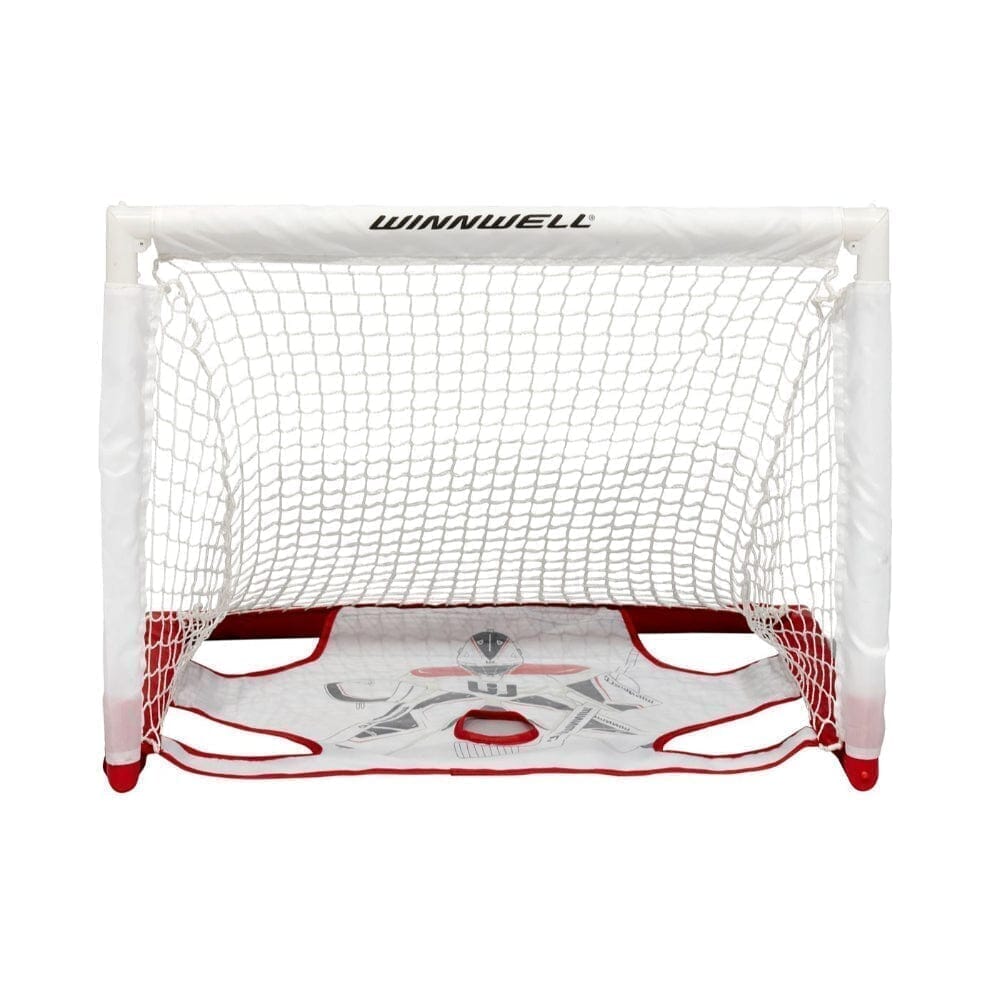 Winnwell Hockey Collapsible PVC Mini Net & Target W/2 Sticks, Ball & Case - Hockey Goals & Targets